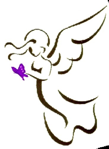 free angel outline clip art - photo #16