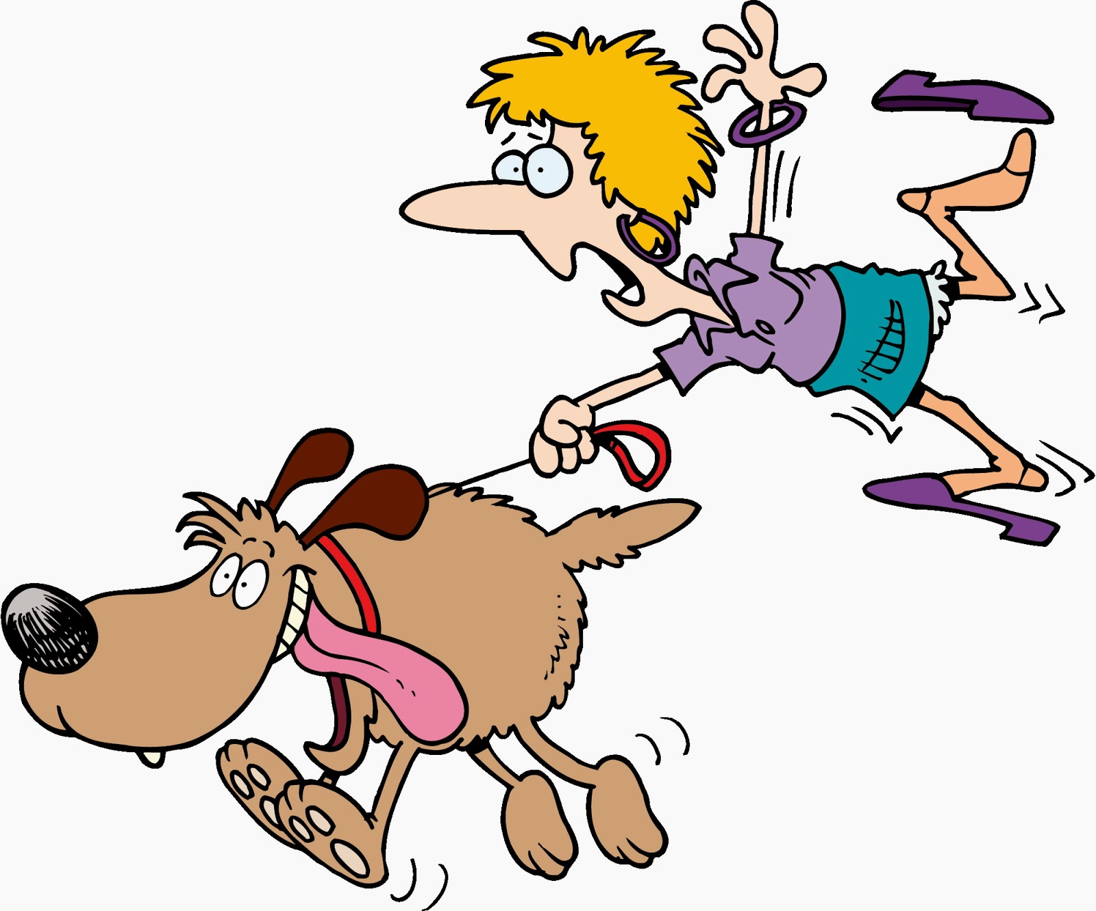 clip art of girl and dog - photo #43