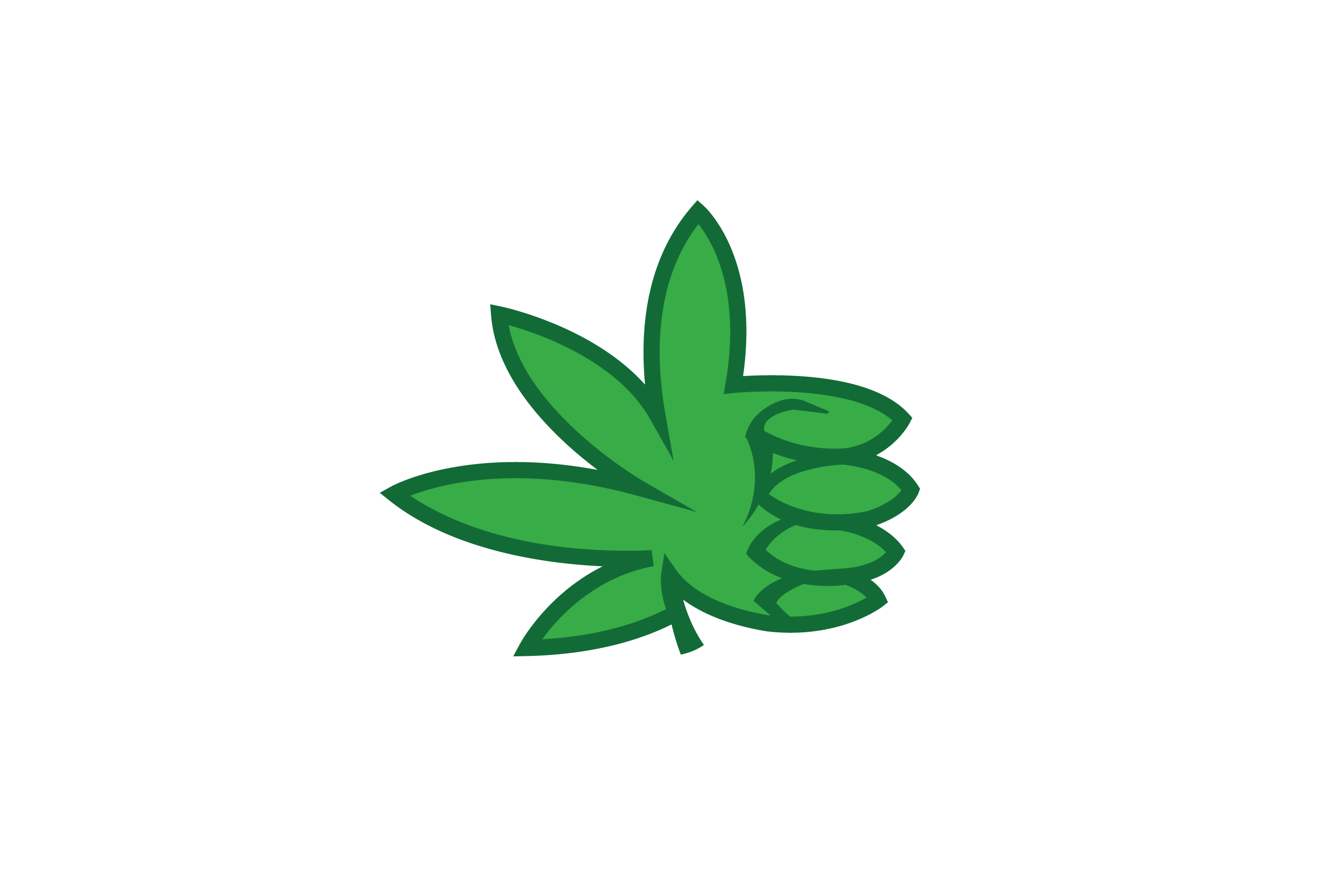 SOLD – Likeable Herbal Marijuana Leaf Logo | Logo Cowboy