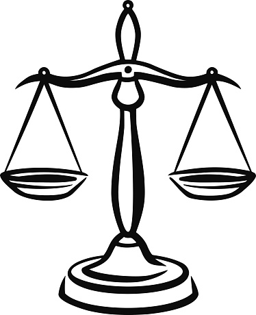 Cartoon Of The Antique Scales Of Justice Clip Art, Vector Images ...