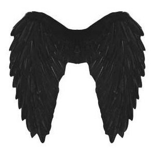 Dark Angel Wings Black Fallen Angel Wing Gothic Devil Costum ...