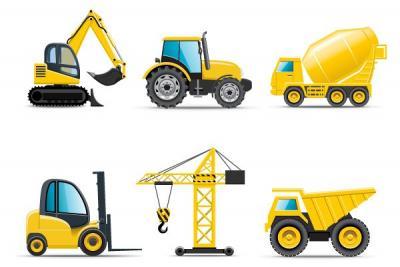Vehicles For > Cartoon Construction Trucks