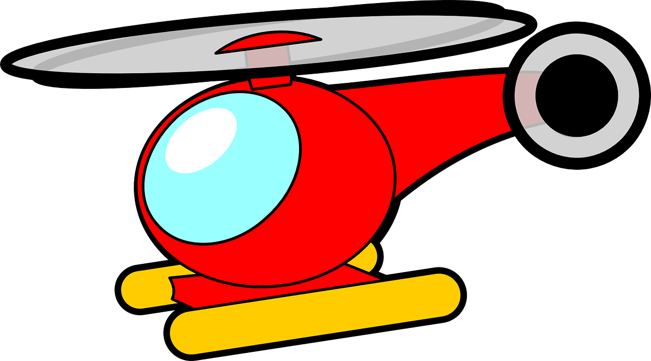 animation clipart helicopter