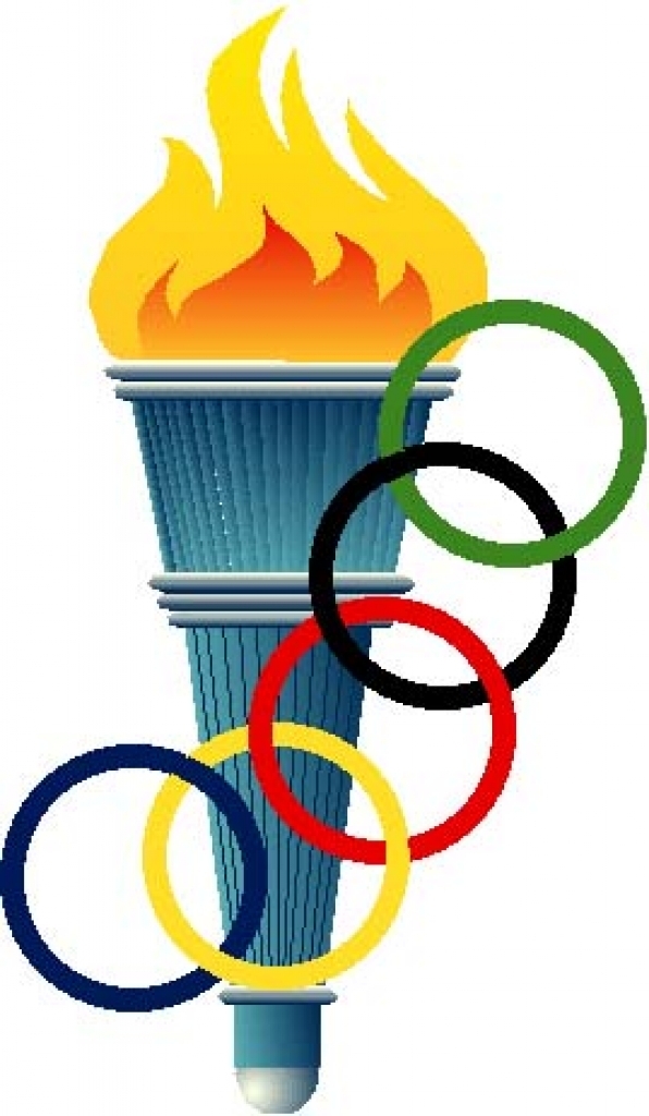 Olympic torch clipart