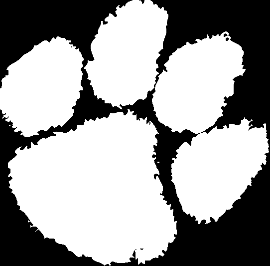 Clemson Tiger Paw Clip Art