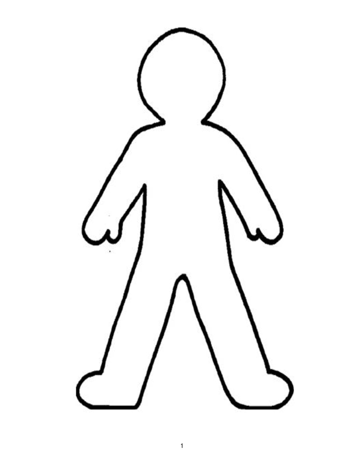 Person outline clipart silhouette
