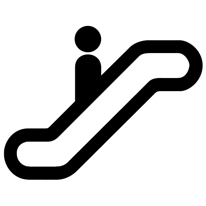 ESCALATOR SYMBOL - Download at Vectorportal