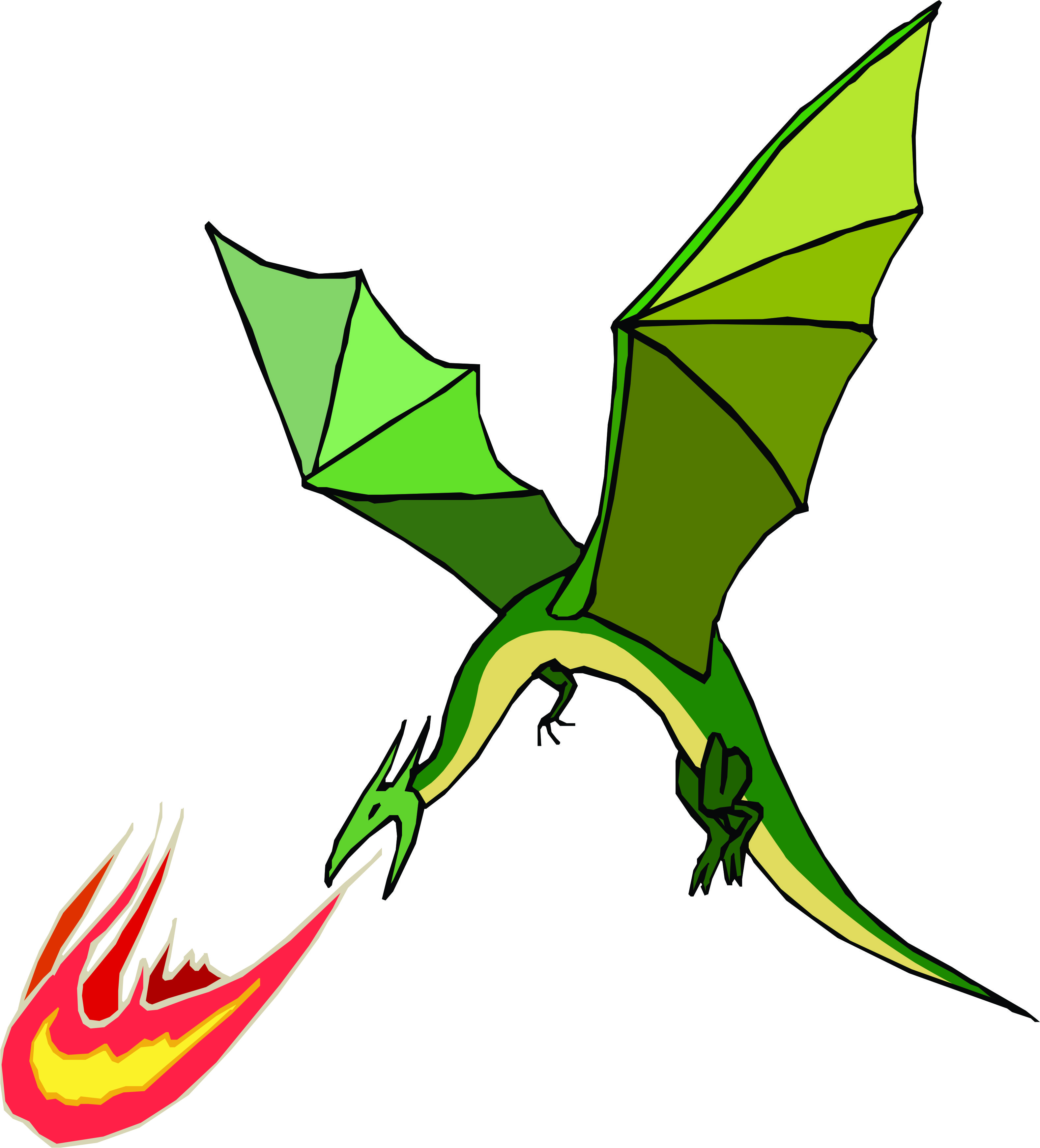 Picture Of A Dragon Breathing Fire | Free Download Clip Art | Free ...