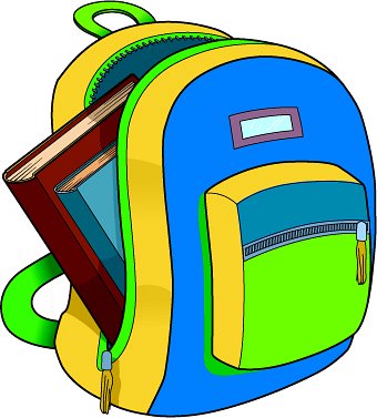 School Backpack Clipart - Free Clipart Images