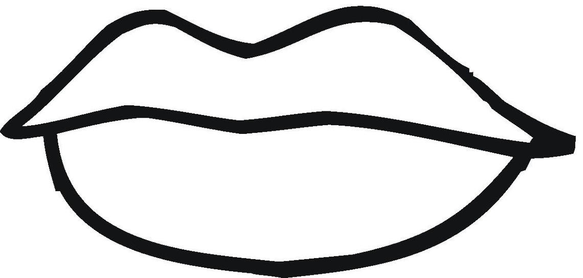 Lips Clip Art White Clipart - Free to use Clip Art Resource