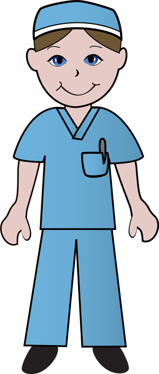 Male Nurse Cartoon Clipart