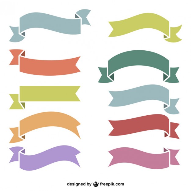 Ribbon banners illustrator Vector | Free Download