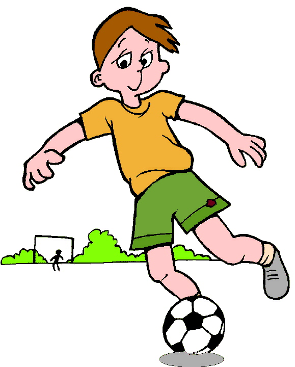 kids soccer clipart<