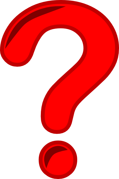 Red question mark clipart