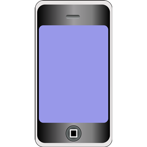 mobile phone with big screen clipart, cliparts of mobile phone ...