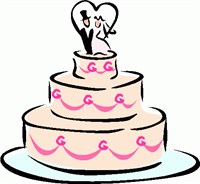 Modern Wedding Cake Clip Art - Free Clipart Images