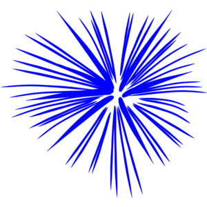 Blue Fireworks clip art - Polyvore