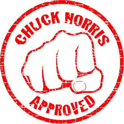Pix For > Chuck Norris Approved Logo