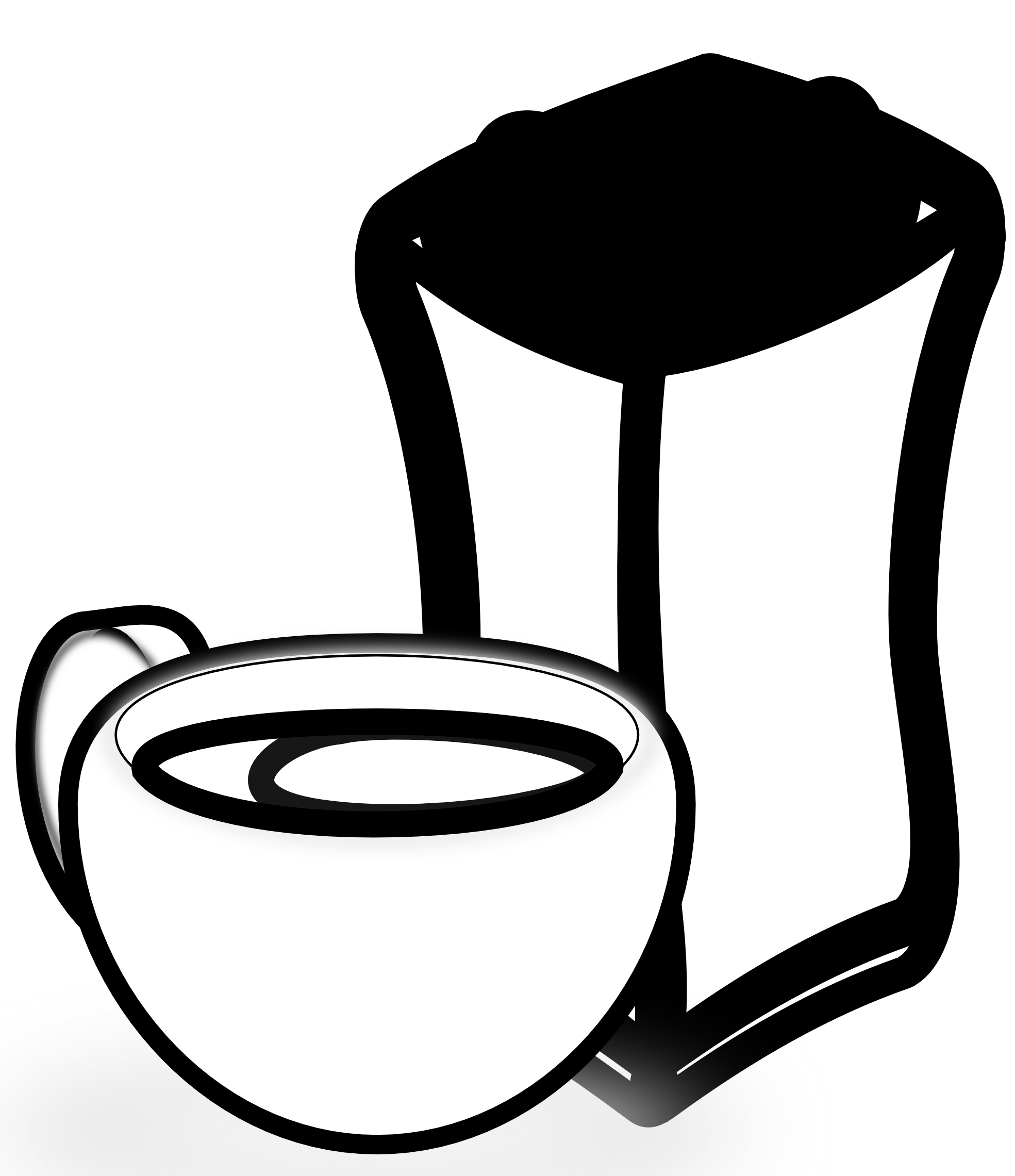 Coffee Bean Clipart Black And White - Free Clipart ...
