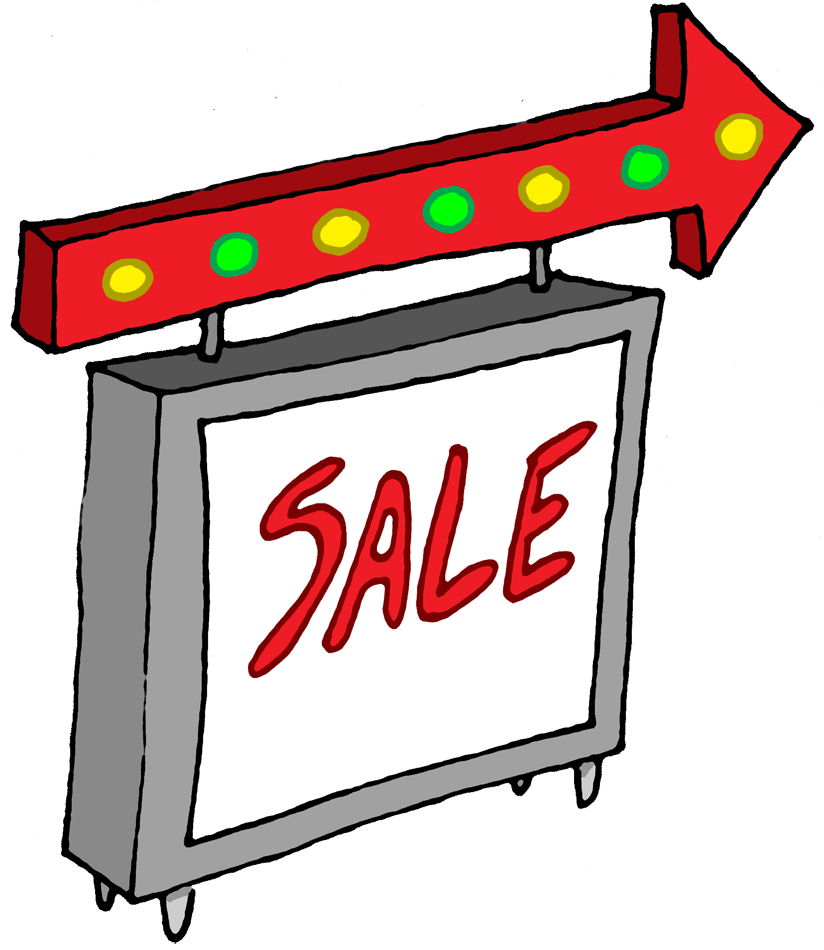 For sale sign clipart