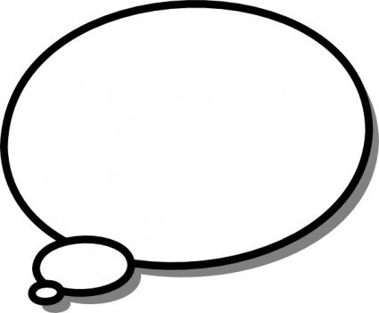 Thought bubbles clipart