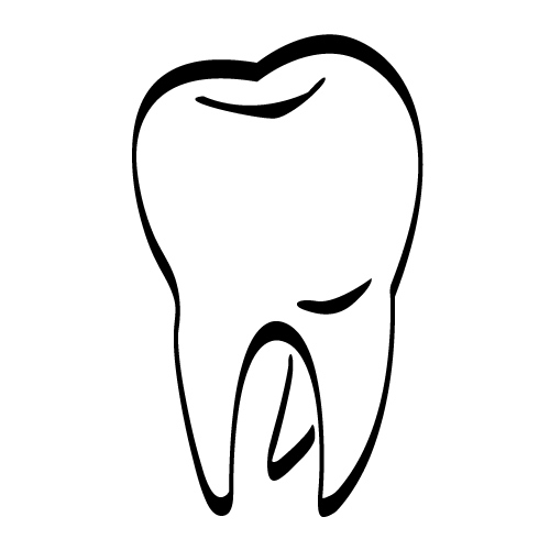 Tooth outline clipart