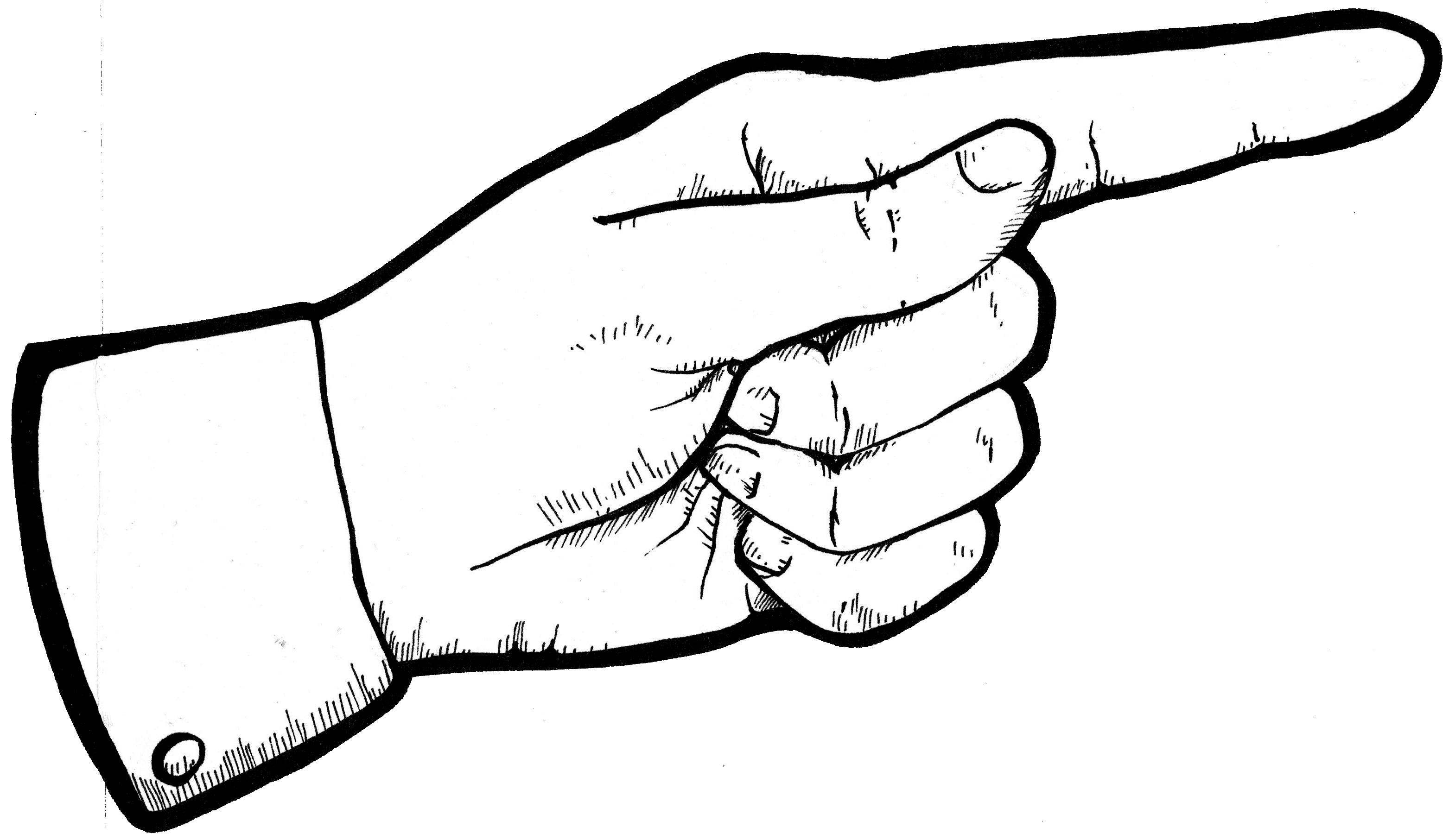 Pointing Hand Clip Art - Tumundografico