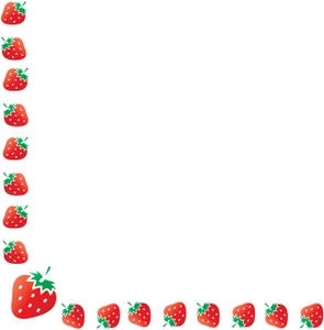 Strawberry Clipart Image - Strawberry Border