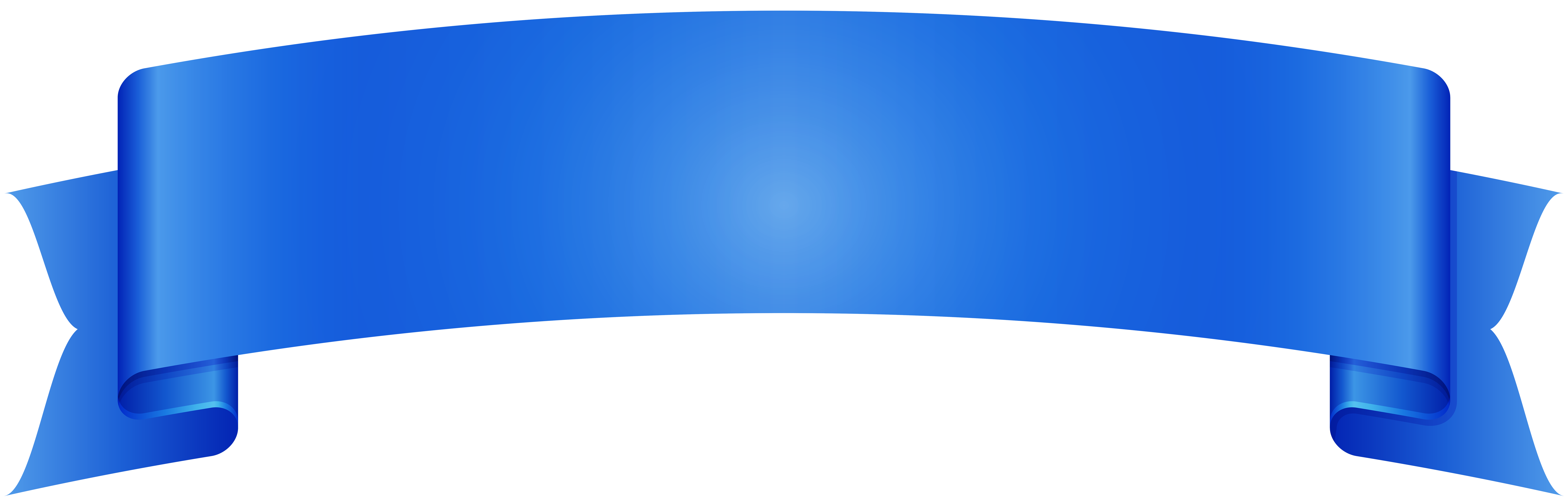 Blue Banner Transparent PNG Image