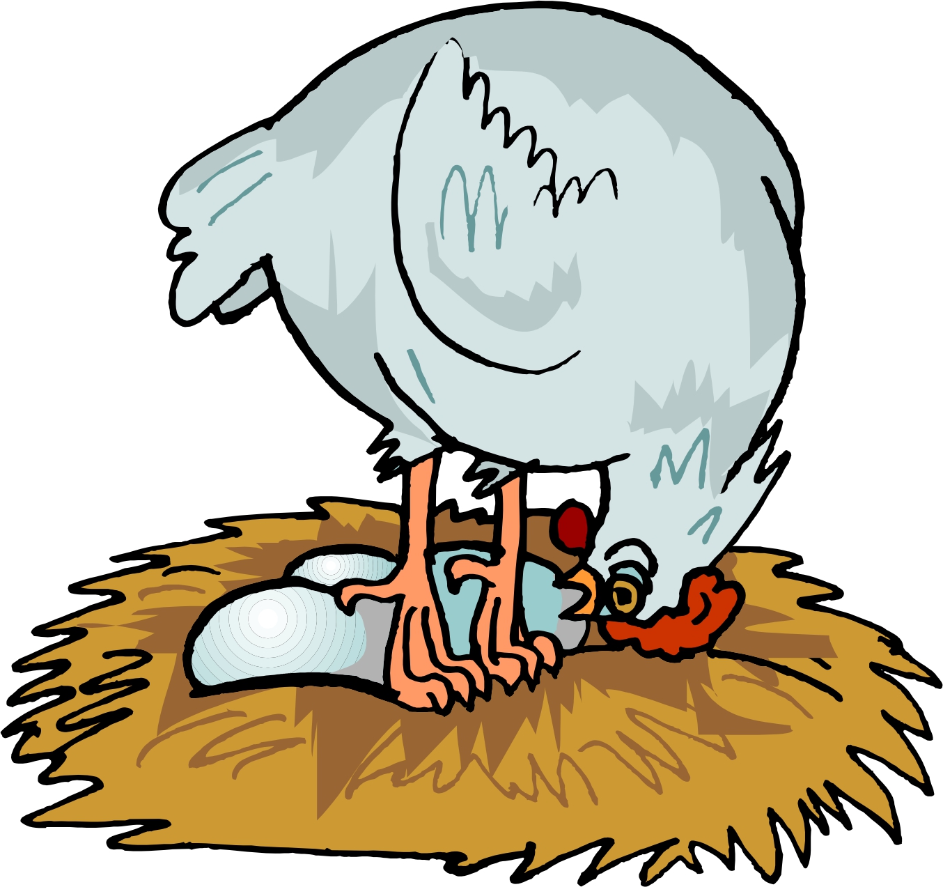 Chicken With Eggs Cartoon | Free Download Clip Art | Free Clip Art ...