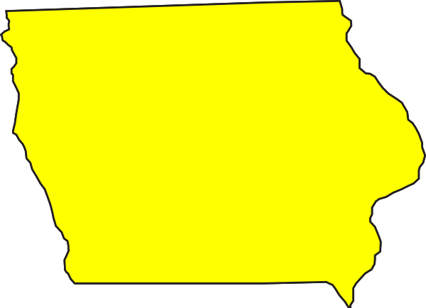 Iowa Map Clipart