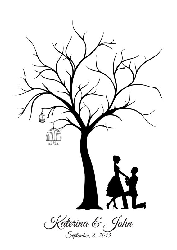 Wedding Tree Template ClipArt Best