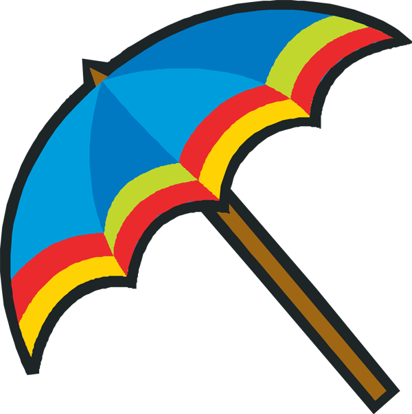 Clipart beach umbrella free
