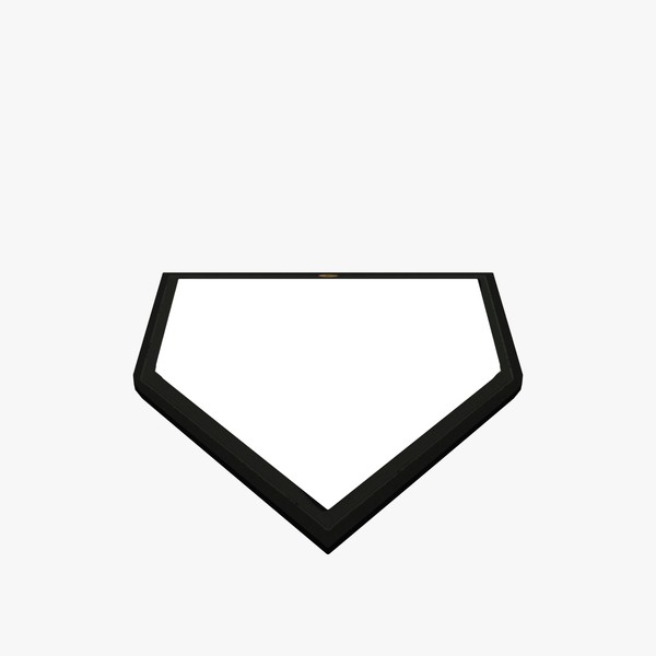 Baseball Home Plate 3D Model Made with 123D MeshMixer ClipArt Best