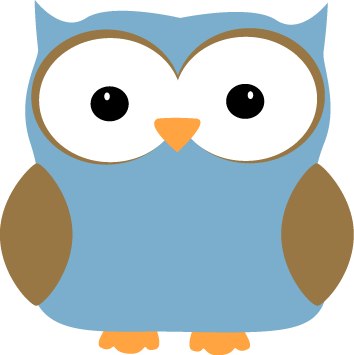 50+ Cute Blue Owl Clipart