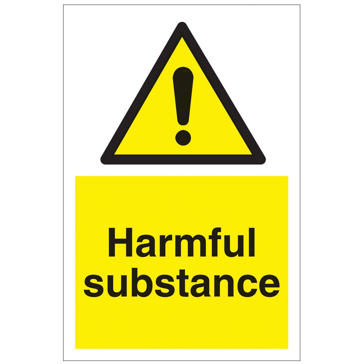 Harmful Substance Safety Signs - Hazard & Warning Sign from BiGDUG UK