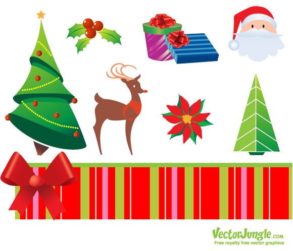 60 Free Christmas Vector Design Resource for Greeting Cards and ...