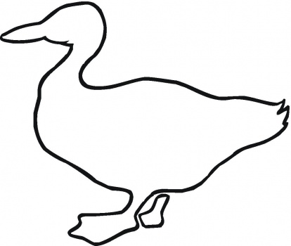 Duck Outline coloring page | Super Coloring
