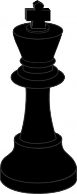 Chess Piece Black King clip art | Download free Vector