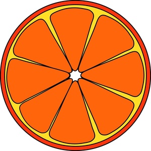 Orange Clipart Image - Slice of Orange