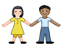 People clip art of children including a girl dressed in yellow and ...