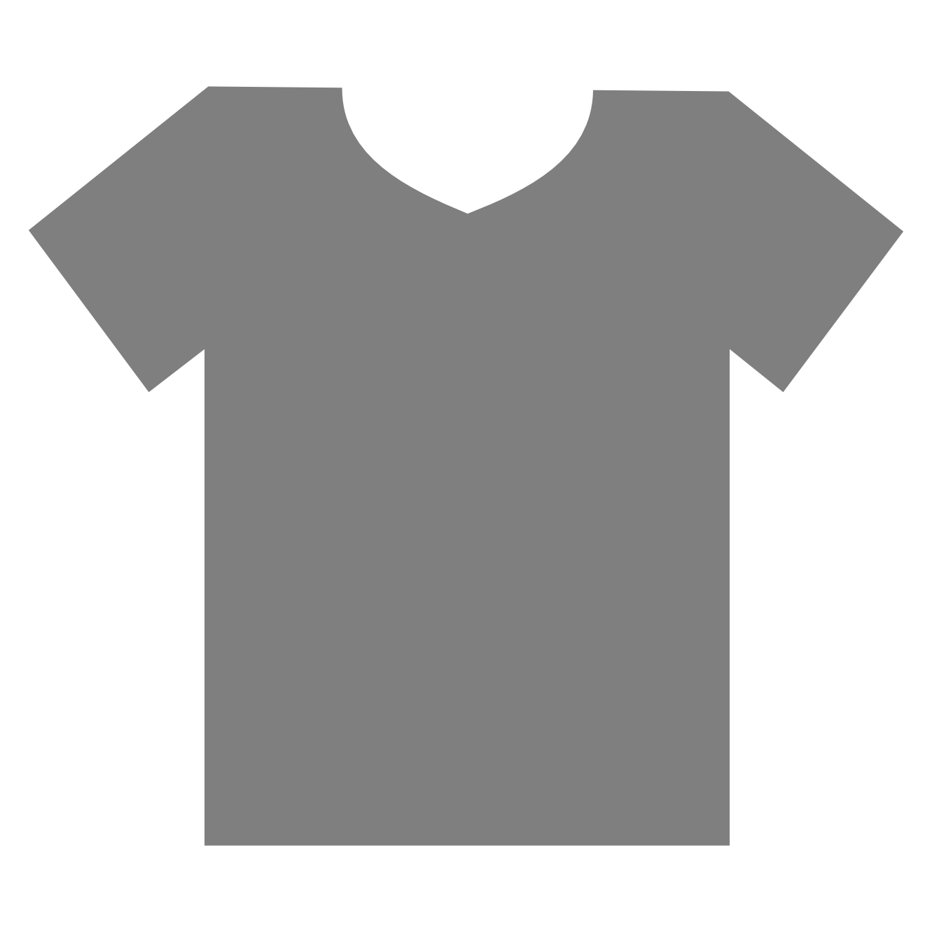 t shirt outline style SVG