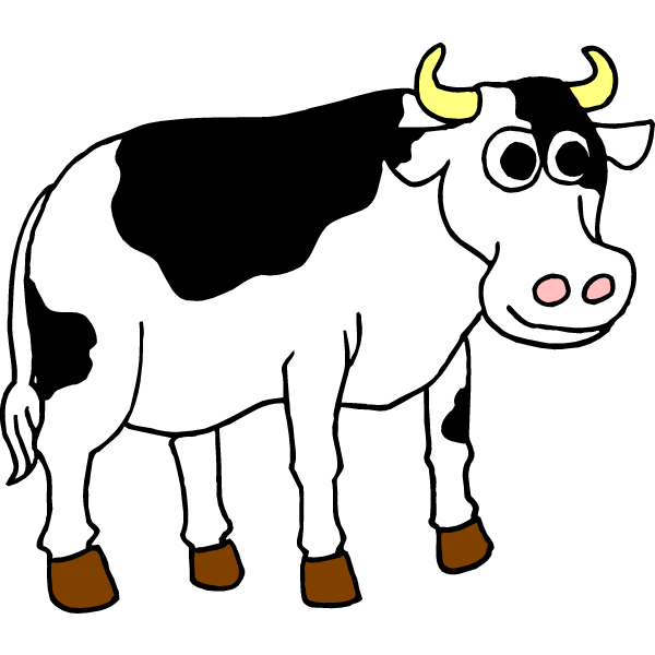 Cartoon Cow Drawings - Free Clipart Graphics