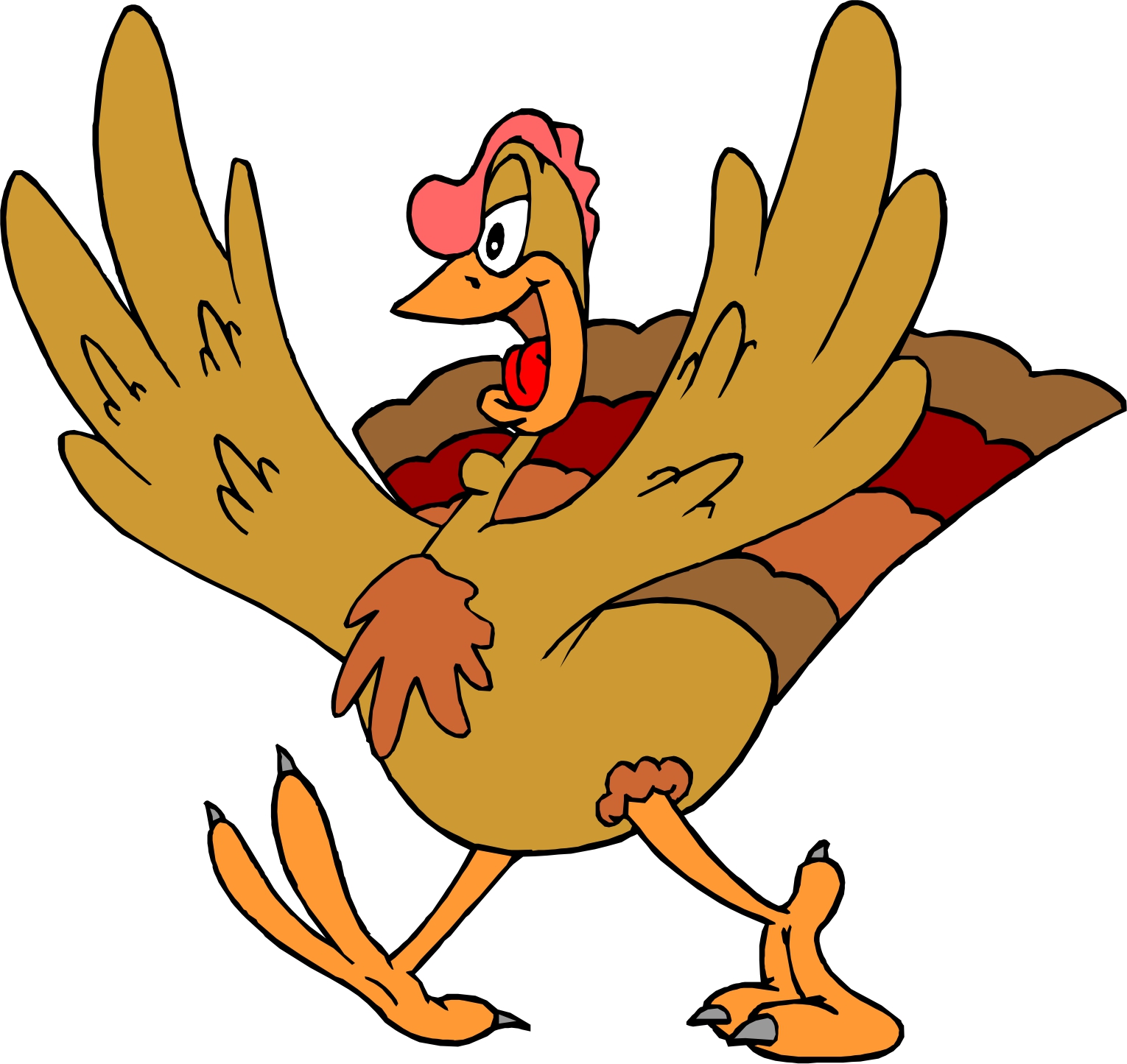 free cartoon turkey clipart - photo #37