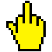 Middle Finger Mouse Pointer (2c, NEU) T-Shirt ID ...
