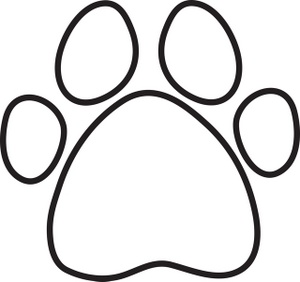 Outline Of A Paw Print