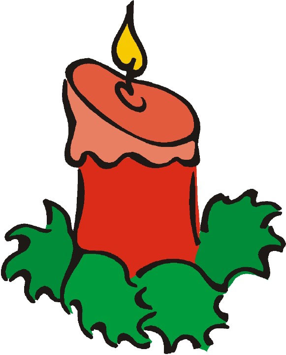 clipart christmas candles - photo #44