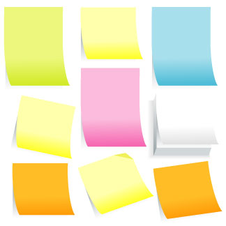 CLIPART POST-IT 2 | Royalty free vector design