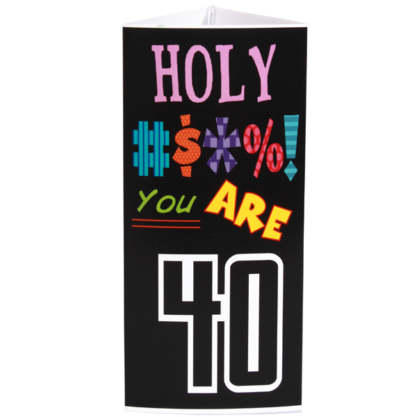 Holy Bleep 40th Birthday Centerpiece, FREE shipping offer, 50% off ...