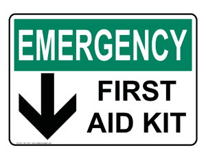 Emergency Response: First Aid Kit sign #OEE-3060 - Safety Signs ...
